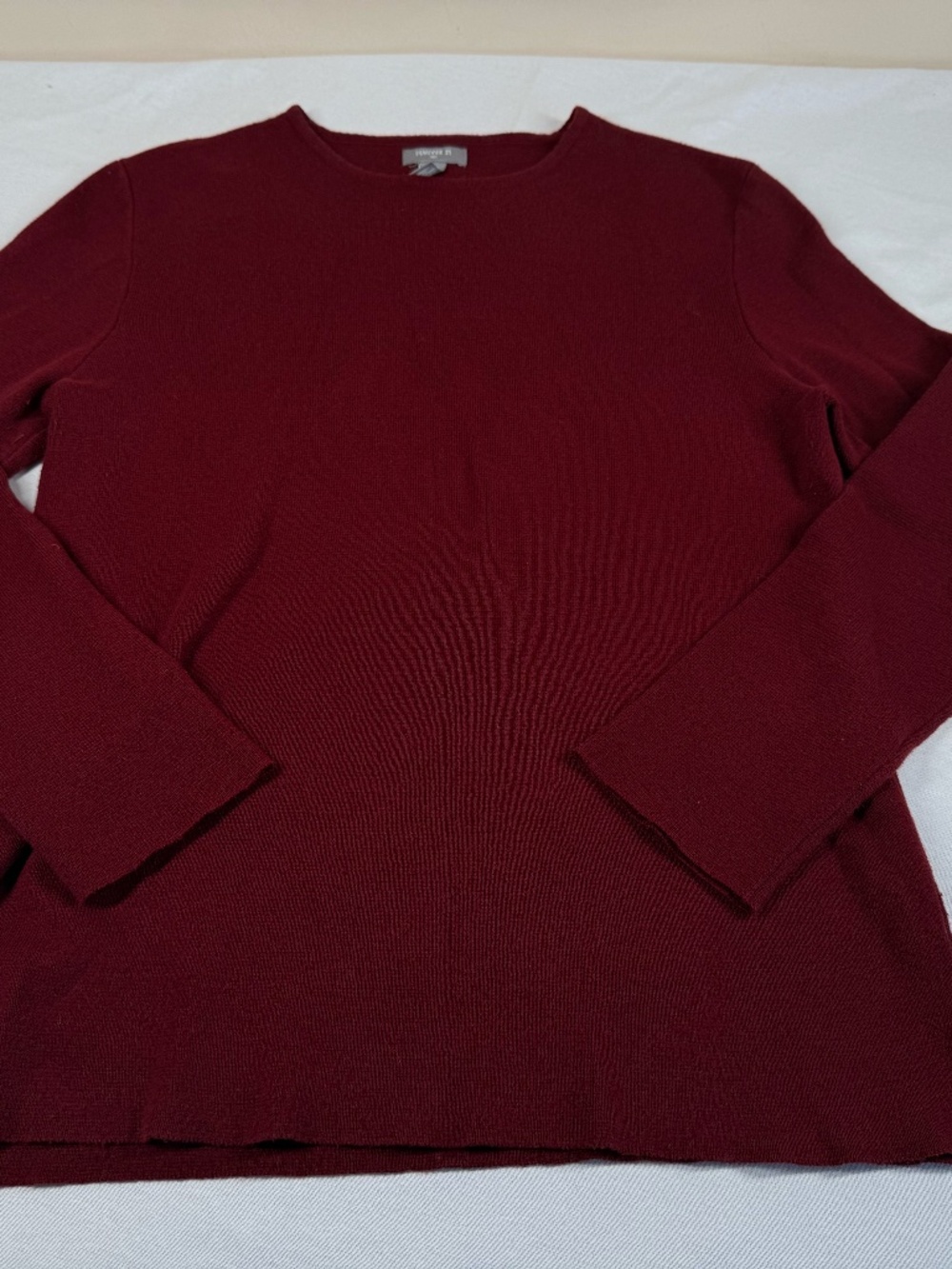 Forever 21 Men's Woven Long Sleeve Sweater Size Large - Red